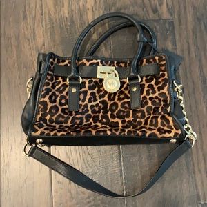 Like new Michael Kors leopard bag
